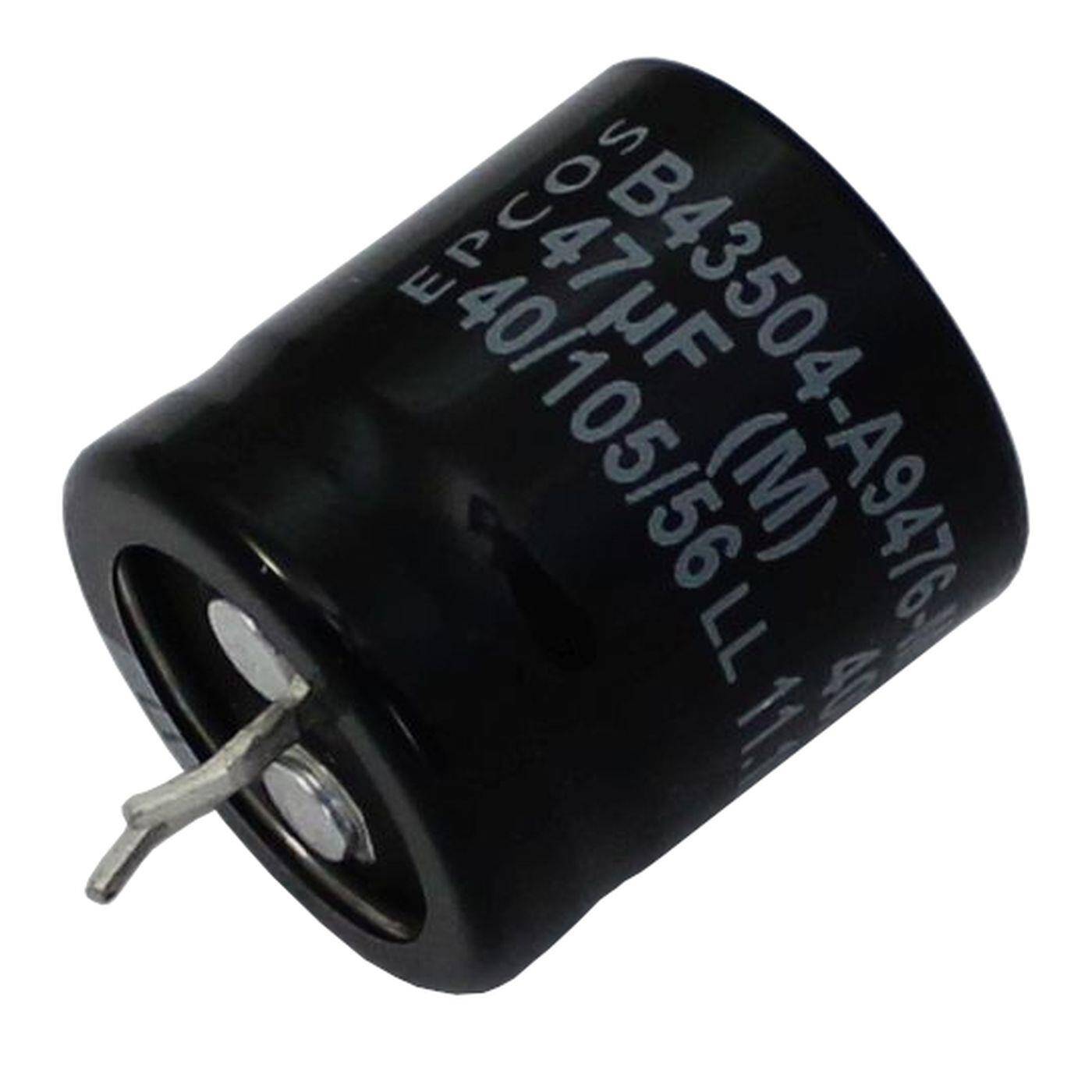 Snap-In Elko Capacitor 47µF 400V | Electrolytic capacitor up to a temperature of 105°C | 22x25mm | 47uF B43504A9476MS1 Epcos