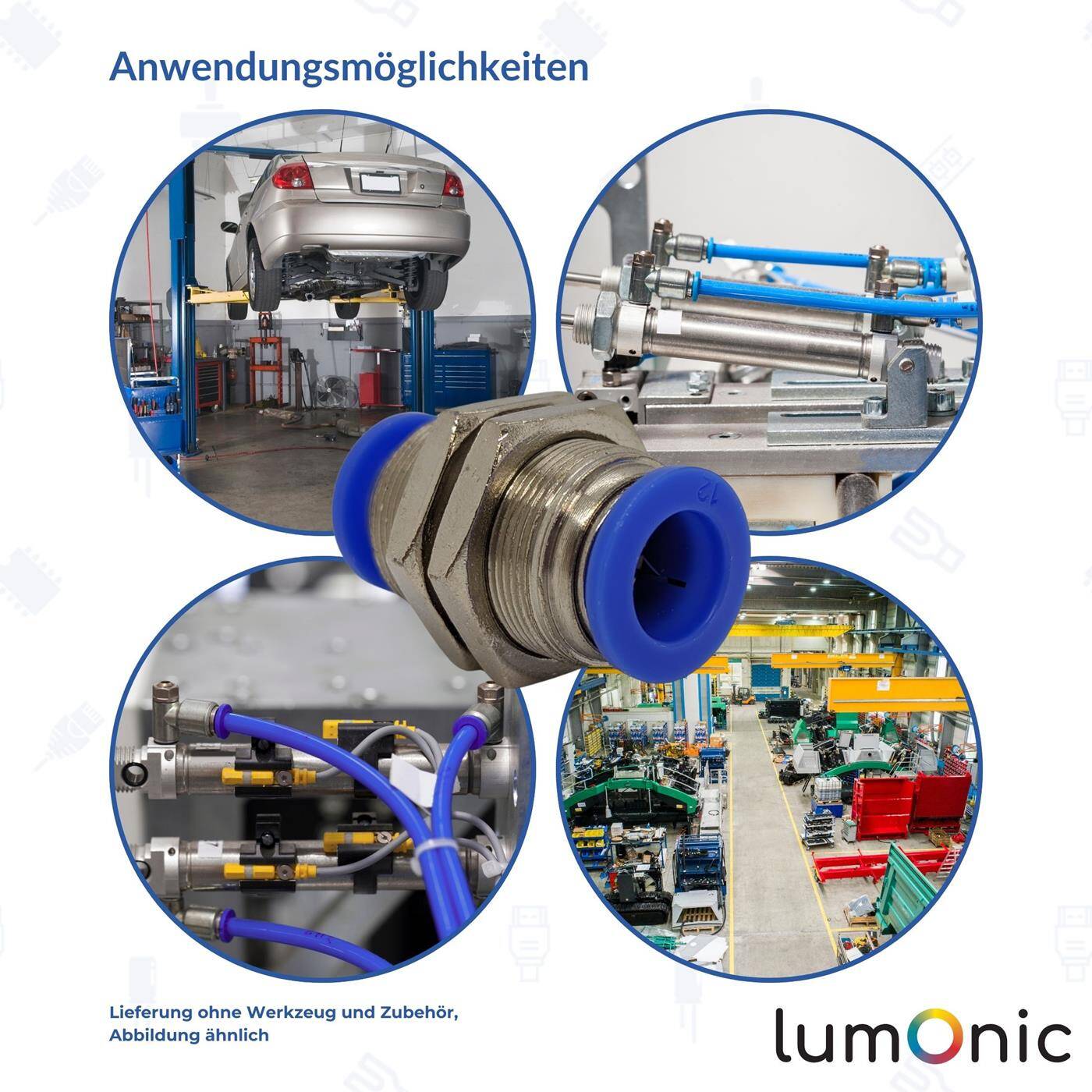 PU conduit bulkhead fitting with plug connector 12mm Bulkhead Fitting Pneumatic plug connector Fitting Compressed air