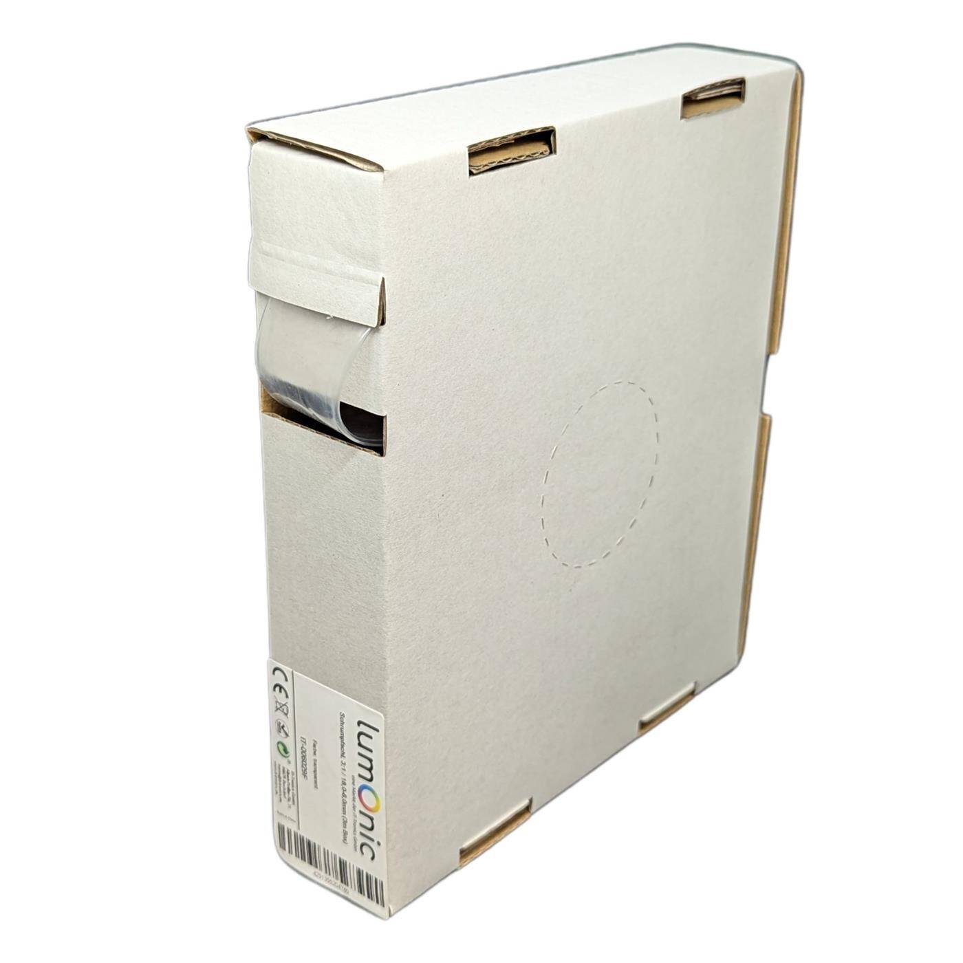 Lumonic 3m Schrumpfschlauch Box 3:1 Transparent - Hier von: 18mm auf 6mm - Dickwandiger Schrumfpschlauch in verschiedenen Größen