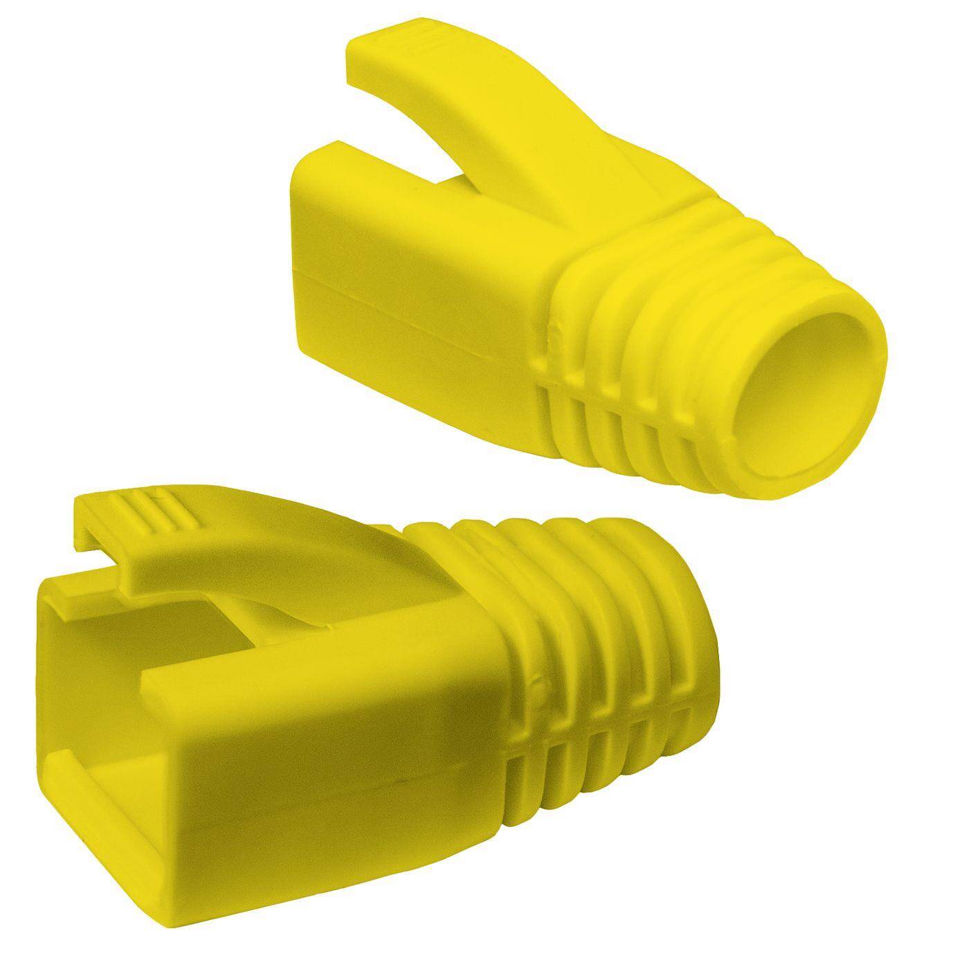 10x Netzwerkstecker RJ45 Stecker Gelb CAT5 CAT6 CAT7 LAN vergoldete Kontakte