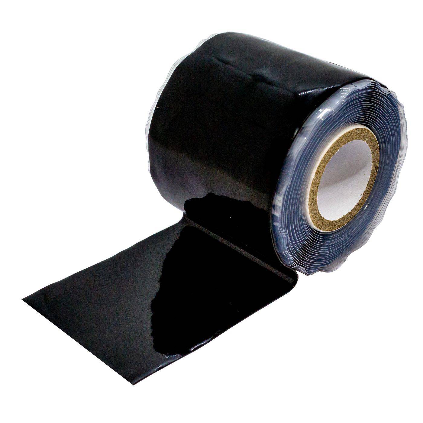 3m Self-sealing silicone tape 50mm Sealing tape black -50...260°C 0,50mm