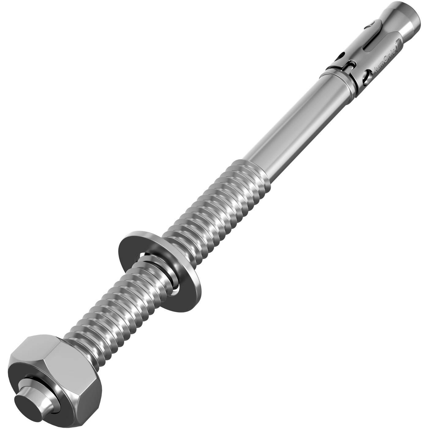 Lumonic Schwerlastdübel M12 x 220mm | hochwertige Keilanker verzinkt | Durchsteckmontage, SOFORT BELASTBAR | Betonanker, Schwerlastanker | für Überdachungen, Geländer, Regale, Trennwände