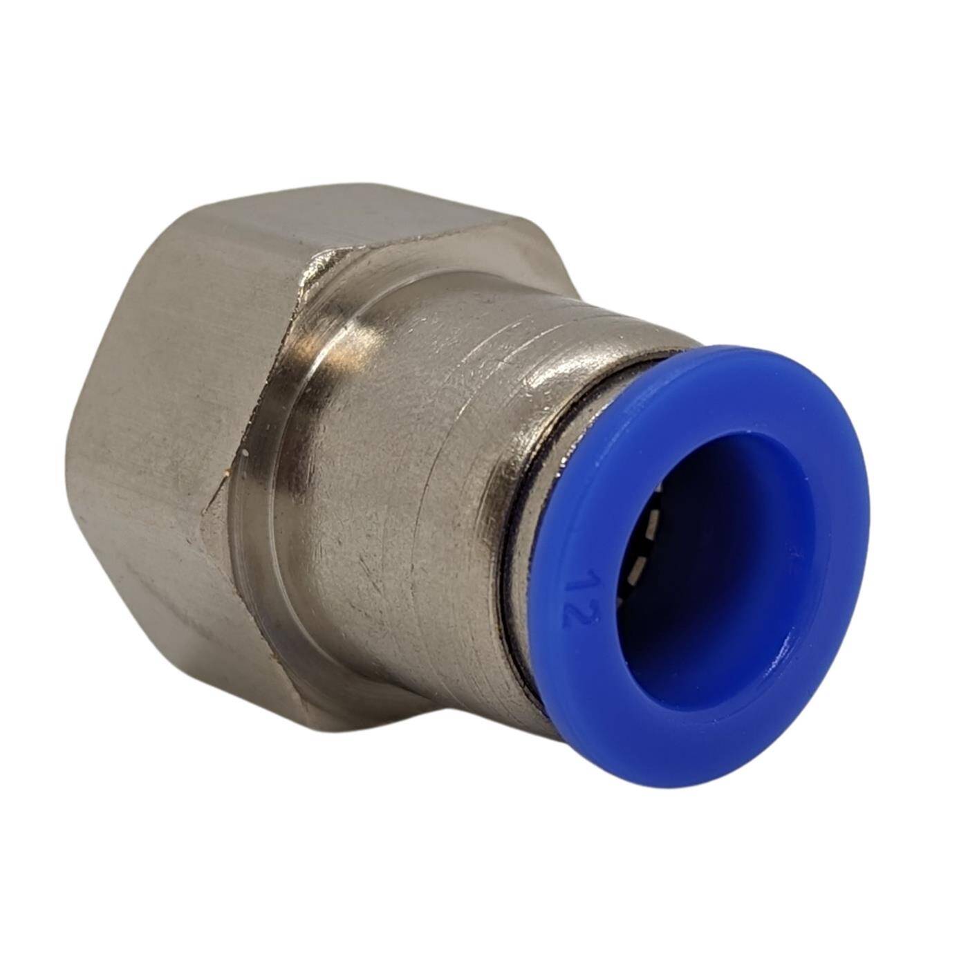 PU Schlauch Steckverbinder Fitting mit Innengewinde 12mm*1/2Zoll gerade Schnellverschluss pneumatischer Steckverbinder Schlauchverbinder Druckluft & Automatisierung