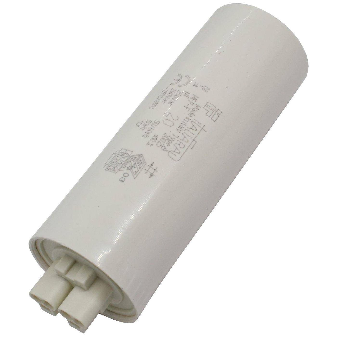 Capacitor 20µF 250V 35x93mm Push-In Italfarad 20uF
