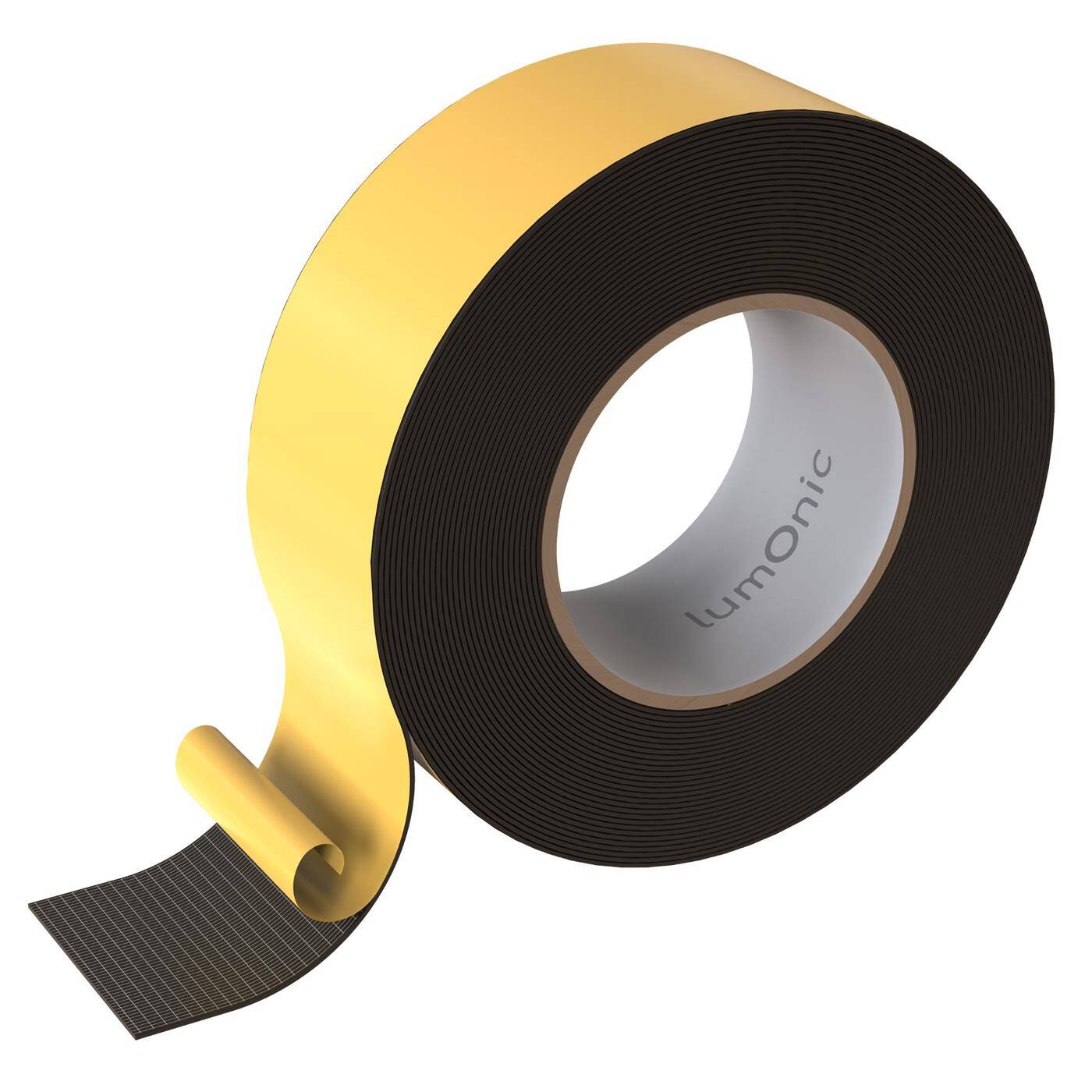 Lumonic 10m EPDM Dichtungsband Selbstklebend 50mm x 1mm | Moosgummi Dichtband für Fenster + Türen | Fensterdichtung, Türdichtung, Gummidichtung zum Kälteschutz
