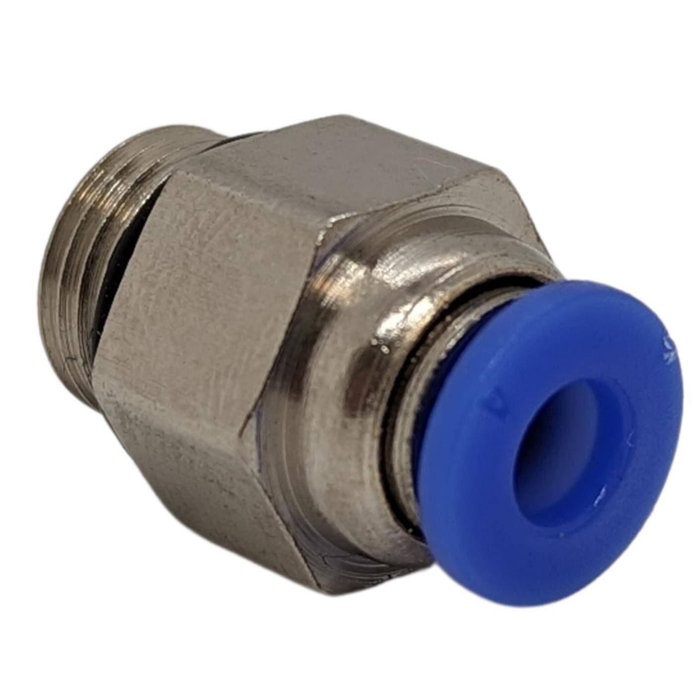 PU Schlauch Steckverbinder Fitting mit Außengewinde 4mm*1/8Zoll gerade Schnellverschluss pneumatischer Steckverbinder Schlauchverbinder Druckluft & Automatisierung