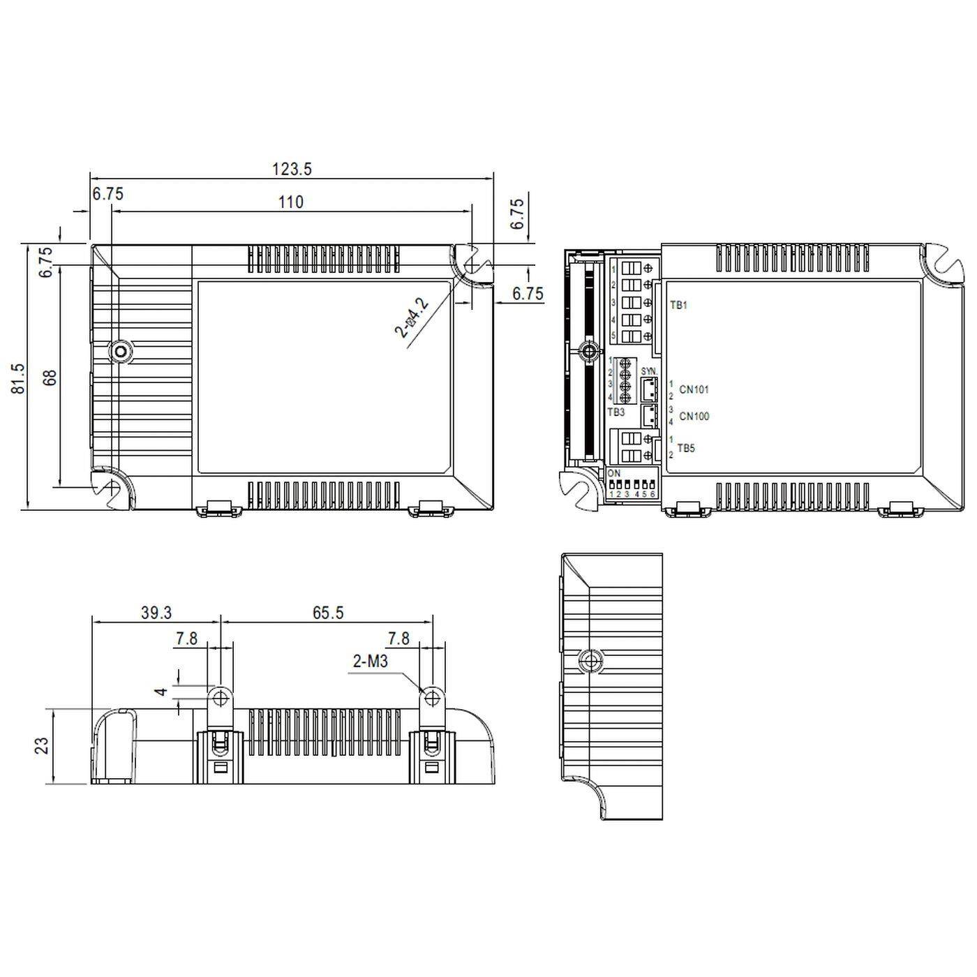 MEAN WELL LCM-60DA 60W Dali Dimmbar Konstantstrom LED Netzteil 500 600 700 900 1050 1400mA