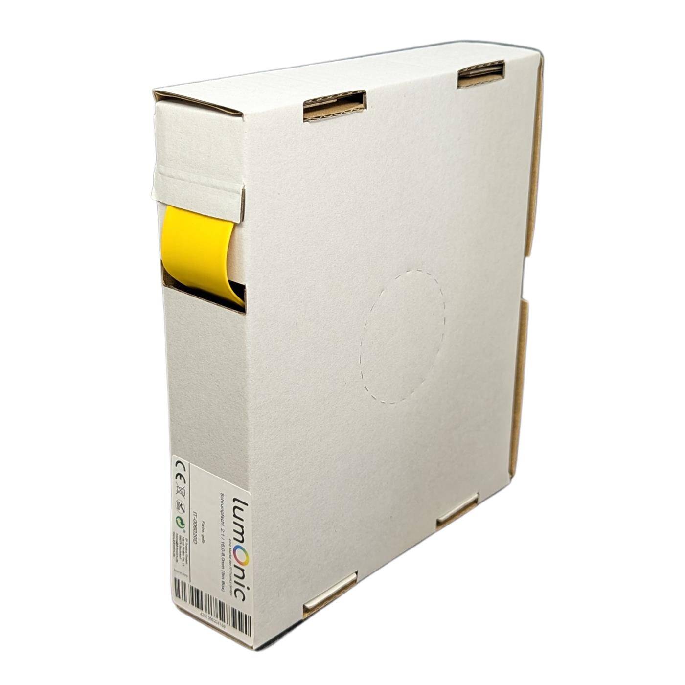 5m Schrumpfschlauch Box 2:1 16 -> 8mm Gelb Flexibel 5m Schrumpfschlauch Box 2:1 16 -> 8mm Gelb Flexibel