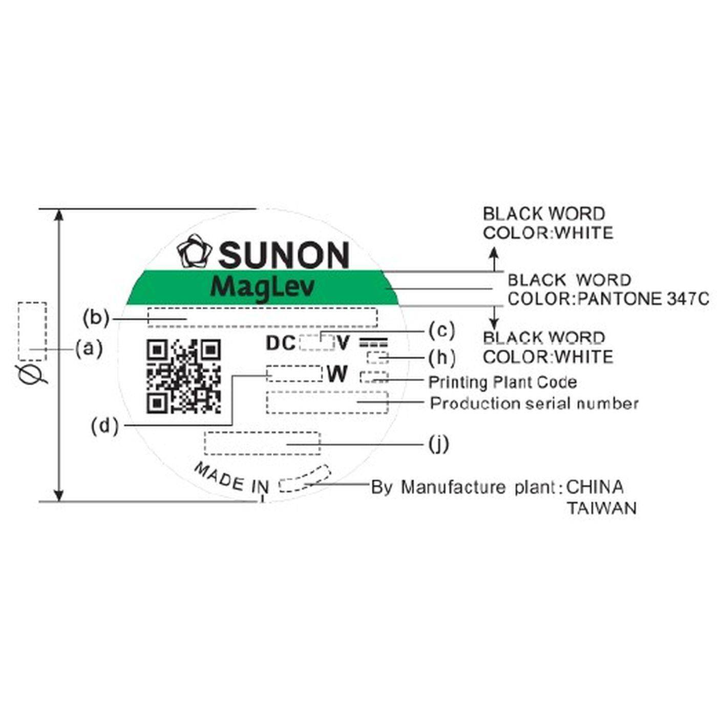 Lüfter 24V DC 1,92W 60x60x25mm 45,8m³/h 5200U/Min 45,8m³/h Sunon MF60252VX1000UA99