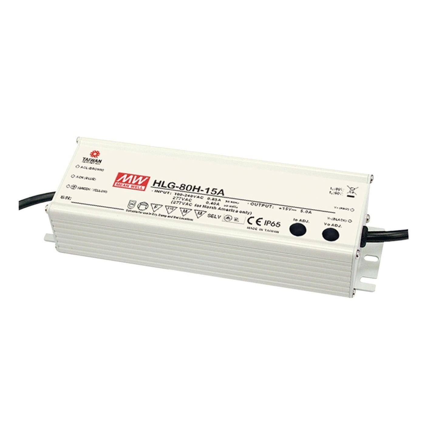 MEAN WELL HLG-80H-24B 81W 24V 3,4A LED power supply IP67 Dimmable 0-10V PWM