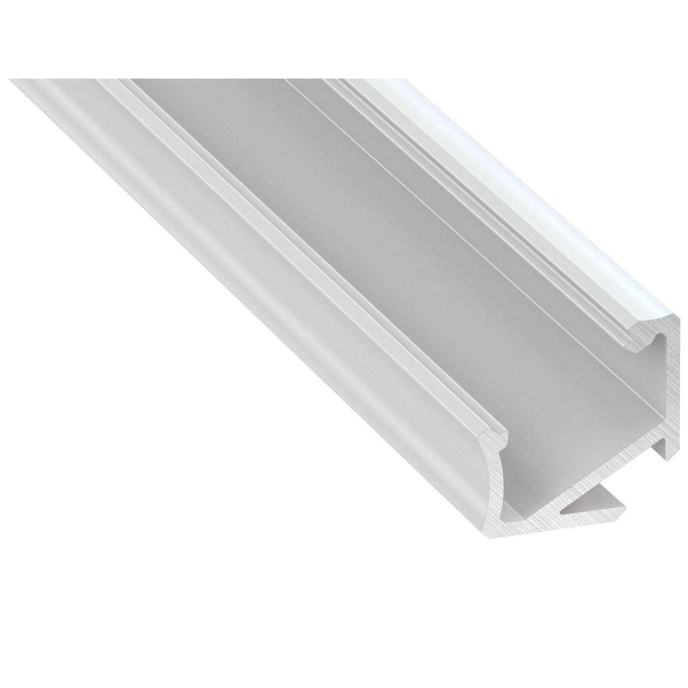 1m LED Profil H Weiß 17x17mm Aluminium 30° 60° Eckprofil für 12mm LED Streifen