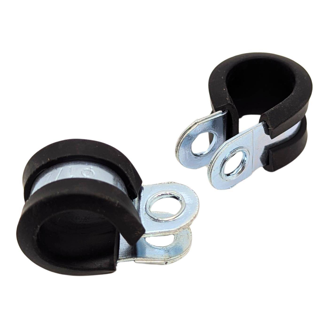 5x P-Clip Cable clamp with Rubber 13mm Pipe clamp Mounting clip