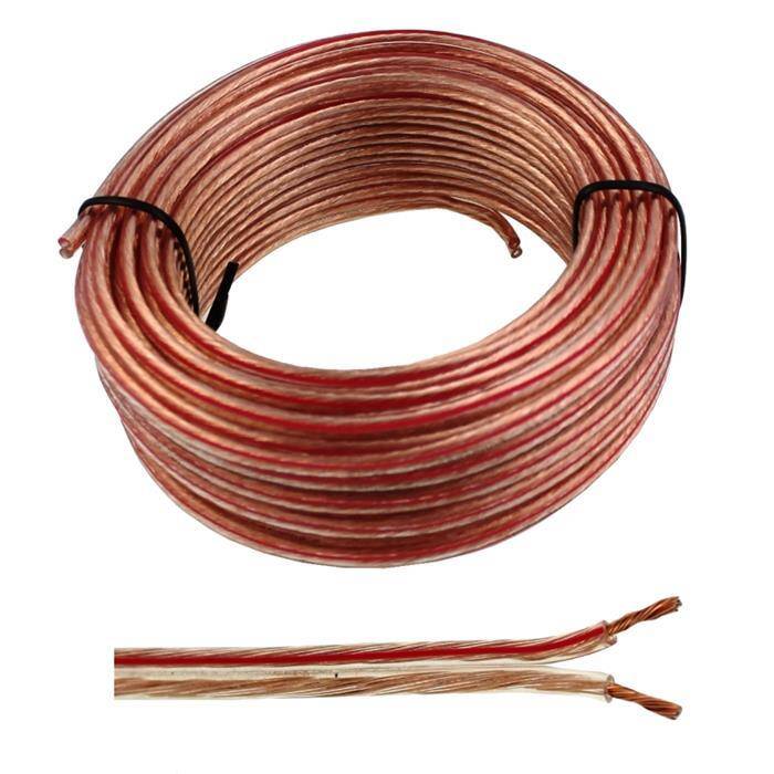 10m Lautsprecherkabel 2x 0,75mm² Transparent Audiokabel Boxenkabel 10m Lautsprecherkabel 2x 0,75mm² Transparent Audiokabel Boxenkabel