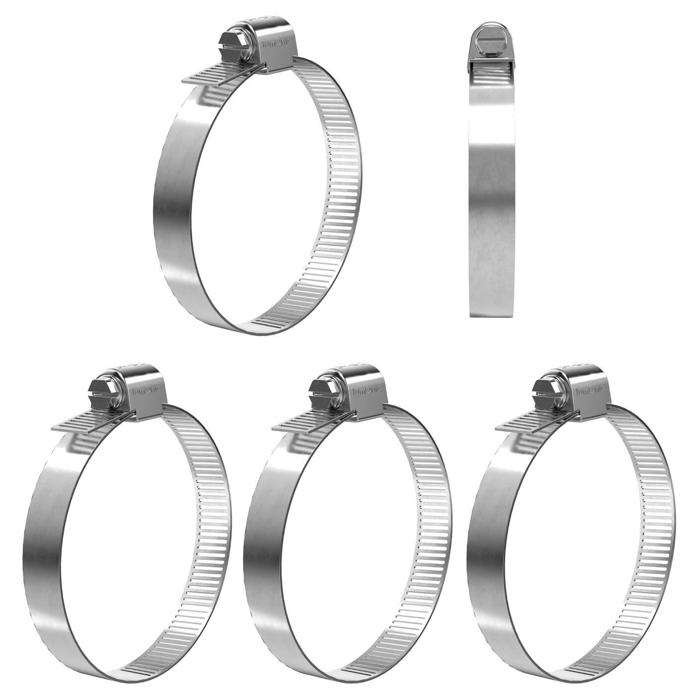 5x Hose clamp Stainless steel V2A 201 59-82mm Pipe clamp Hose clamp