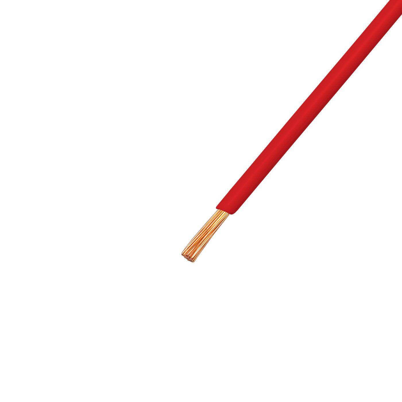 1m FLRY Fahrzeugleitung Rot 1mm² rund Kabel Litze KFZ Stromkabel