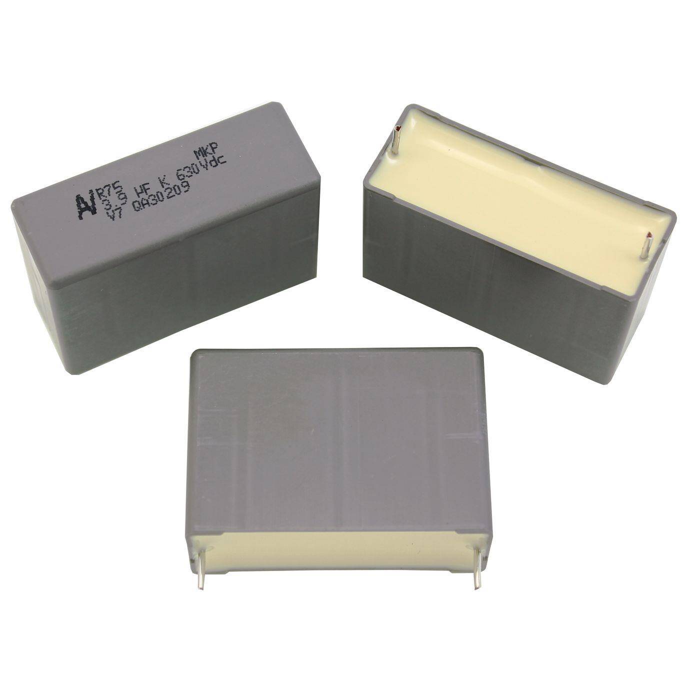 Arcotronics MKP Folien Kondensator | 3,9µF 630V DC I 2-Pin Anschluss I 2-Pin I 3,9uF, 3900nF I Kondensator für Frequenzweichen von Lautsprechern oder zur Entstörung von elektrischen Geräten