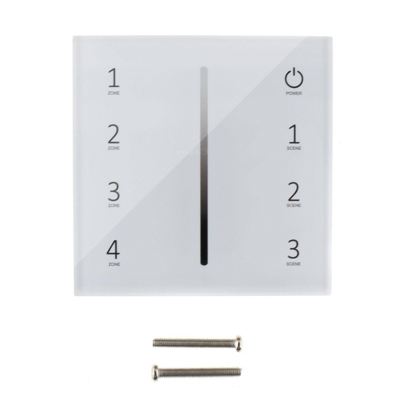 Elegance LED 4-Zone Wand Touch Panel Controller Funk 3V 2-Pin; einfarbig