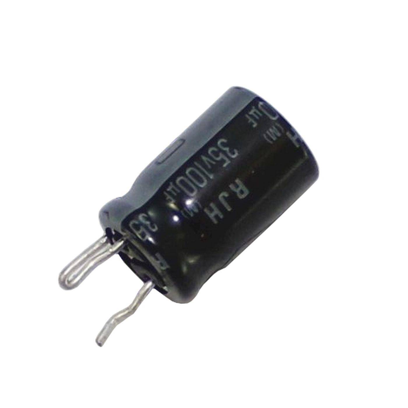 Elko Capacitor Radial 100µF 35V 105°C 8x12mm RJH-35V101VG3#QF98 100uF Elko Capacitor Radial 100µF 35V 105°C 8x12mm RJH-35V101VG3#QF98 100uF