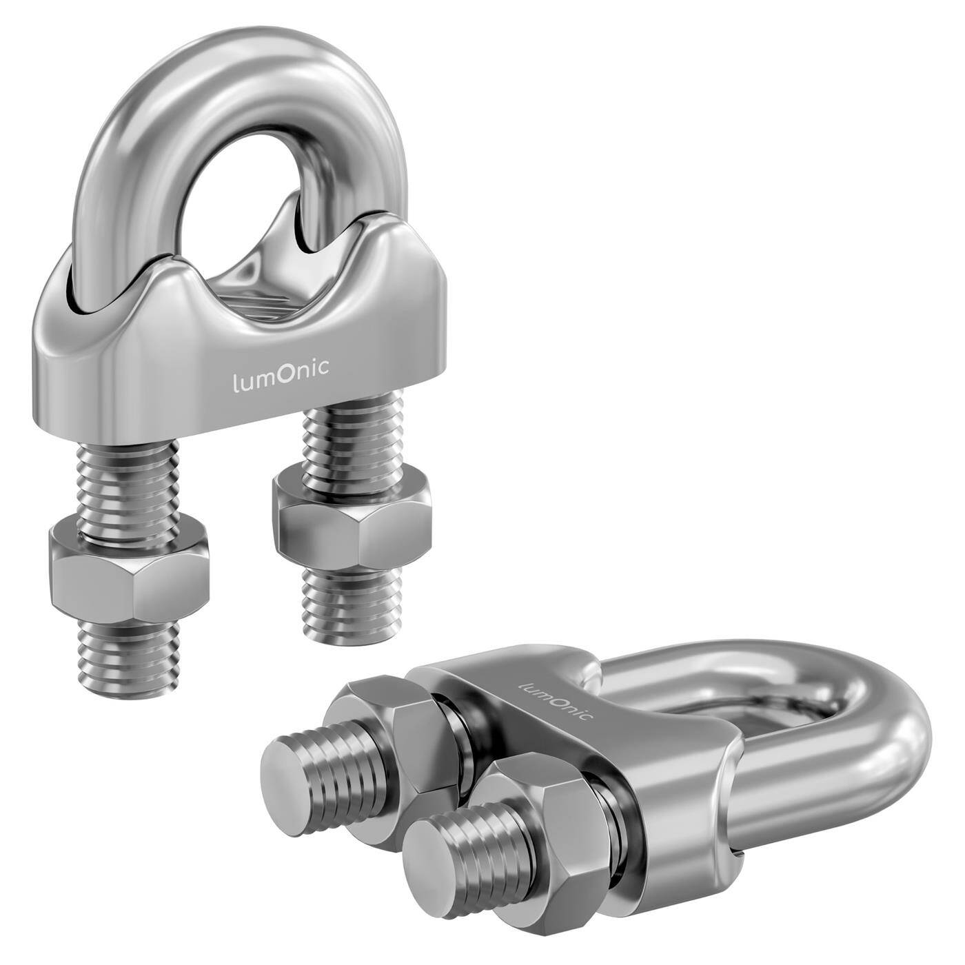 Drahtseilklemme Bügelklemme Edelstahl V4A 316 22mm Seilklemme Drahtklemme