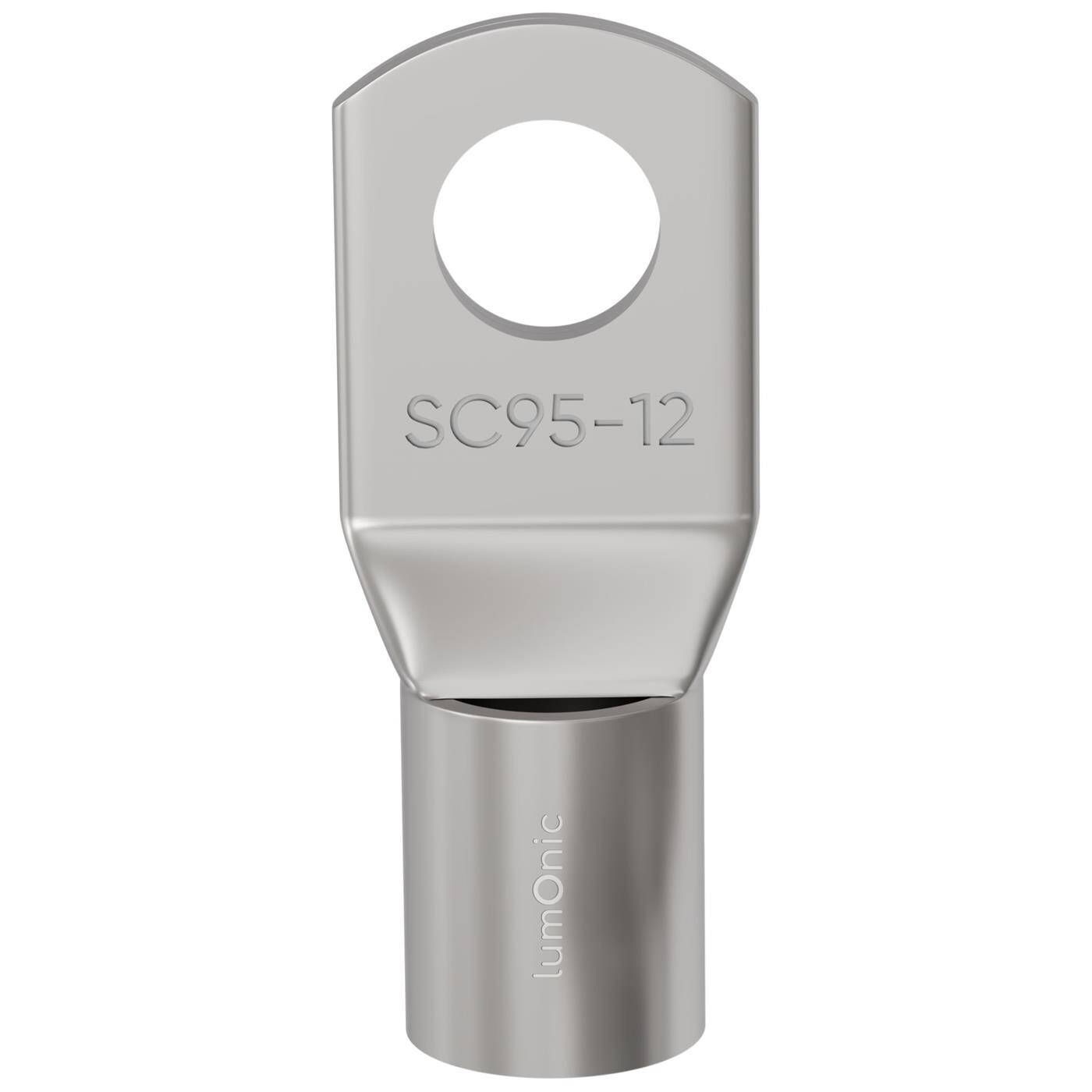 Rohrkabelschuh blank 95mm² Lochdurchmesser M12 SC95-12 Ringzunge Kupfer verzinnt