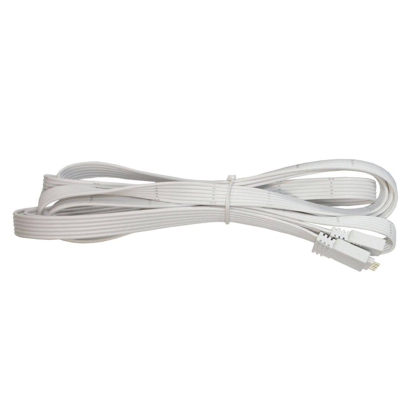 Lumonic 2m RGBW CCT LED Verlängerungskabel weiss Steckverbinder 6 Pin Buchse & Stecker - RGB-Kabel Abmessungen 18x6mm - Für Stromversorgung oder Verlängerung