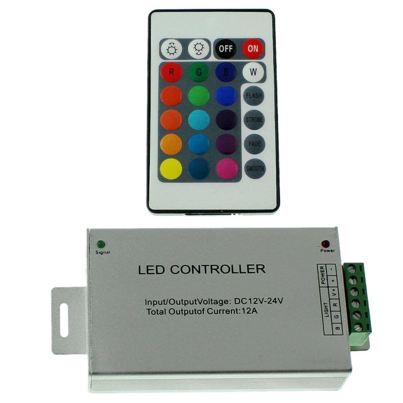 RGB LED 24Key Controller 12...24V 144W RGB; 4-Pin