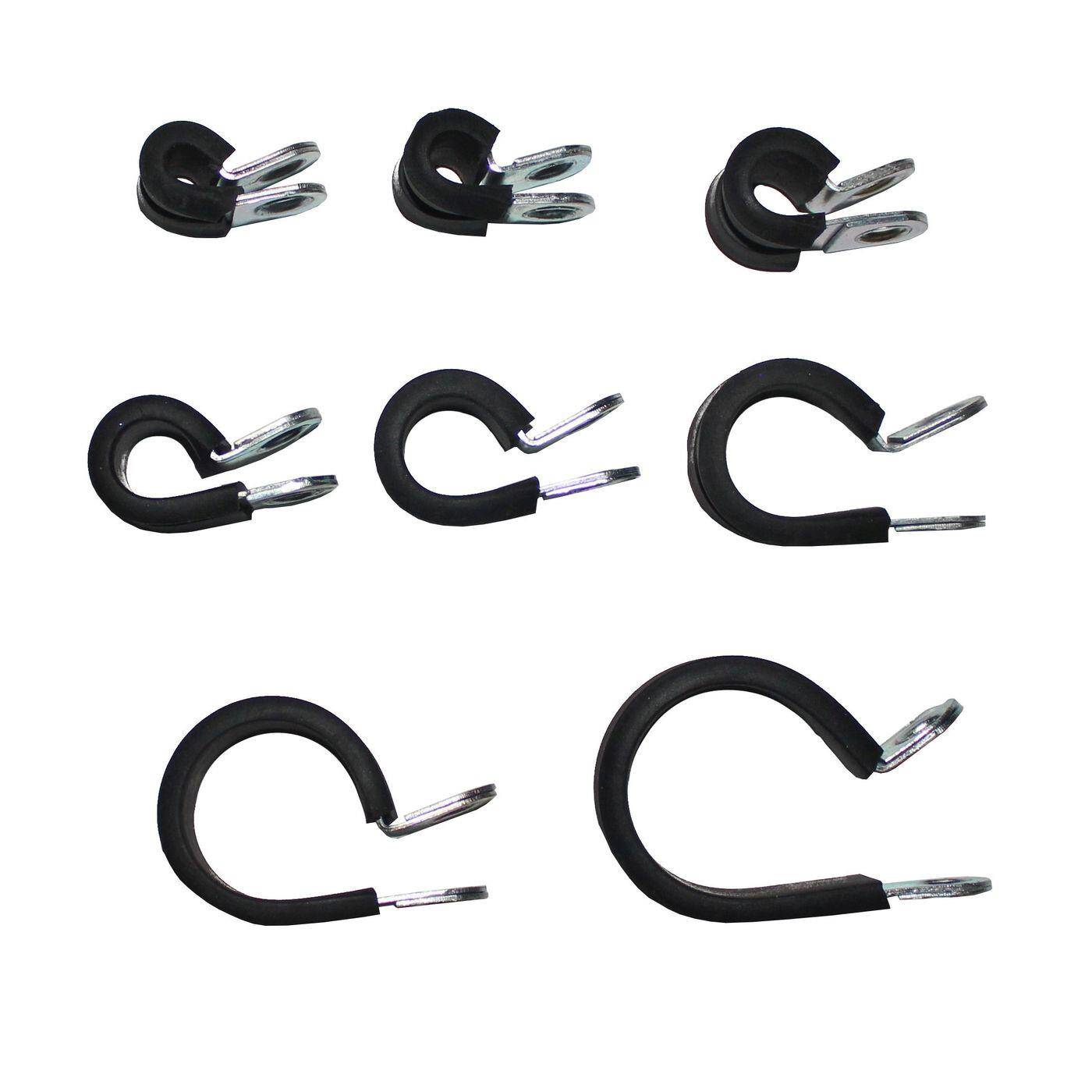 5x P-Clip Leitungsschelle mit Gummi 5mm Rohrschelle Befestigungsschelle