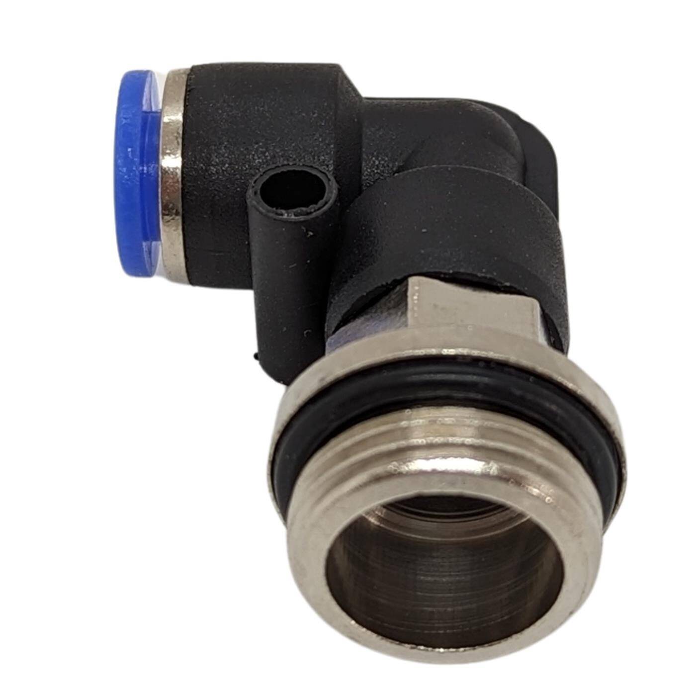 PU hose 90° plug connector fitting with external thread 6mm*3/8inch Angle connector L-connector Pneumatic plug connector Fitting Compressed air