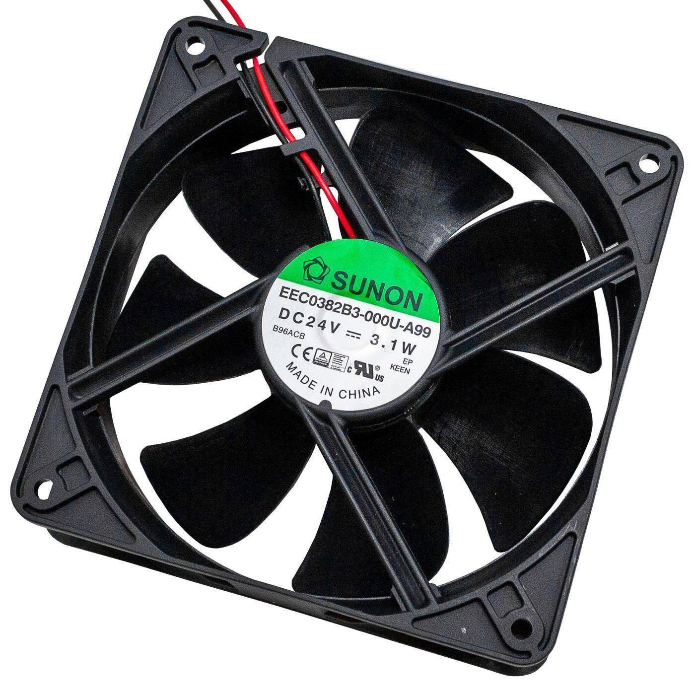 Fan 24V DC 3,1W 120x120x38mm 157,9m³/h 2100U/Min 157,9m³/h Sunon EEC0382B3-A99