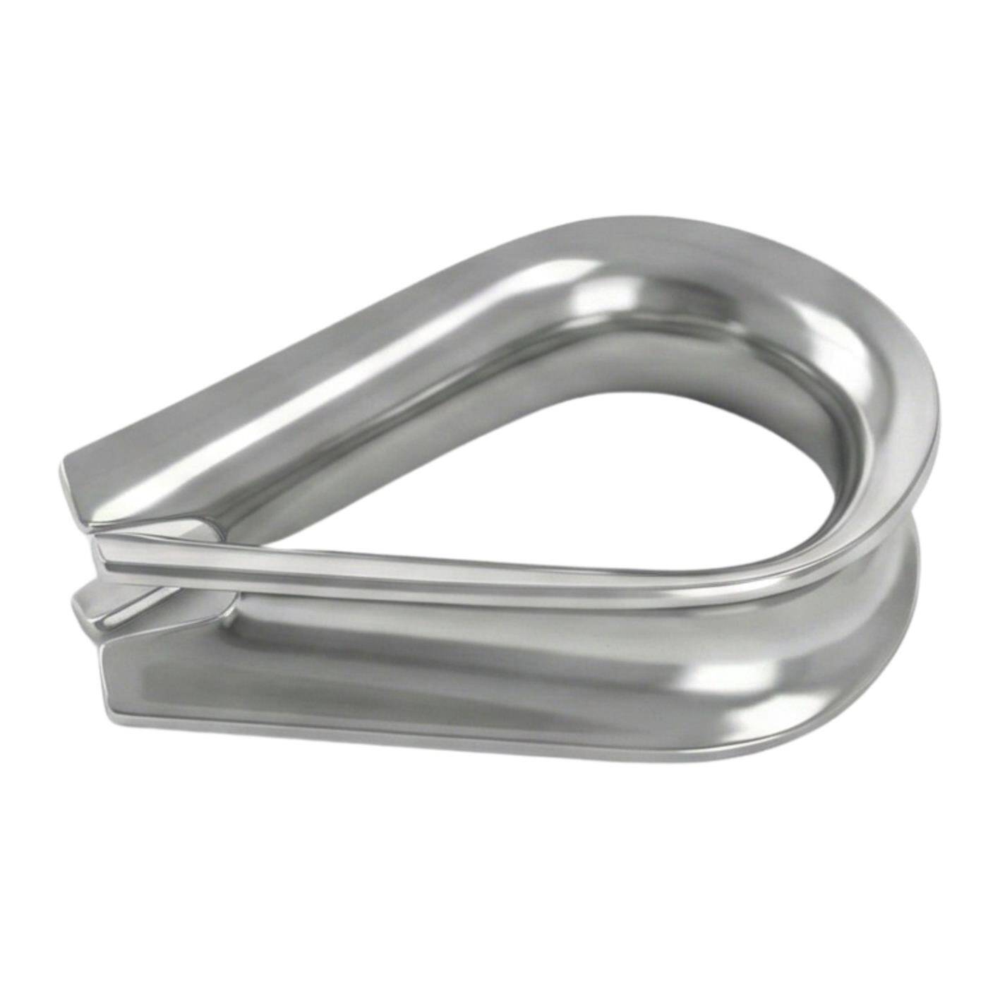 Drahtseil Kausche  Edelstahl V2A 304 3mm  rostfrei Seilkausche