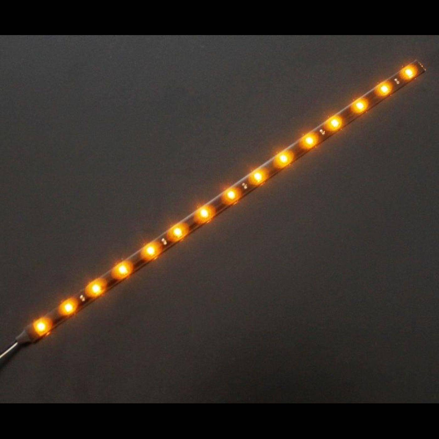 Lumonic LED Strip 0,3m Gelb LED Leiste 24V IP65 18LEDs 60 LED/m SMD2835 I LED Streifen I LED Stripe 30cm, LED Band, LED Lichtband