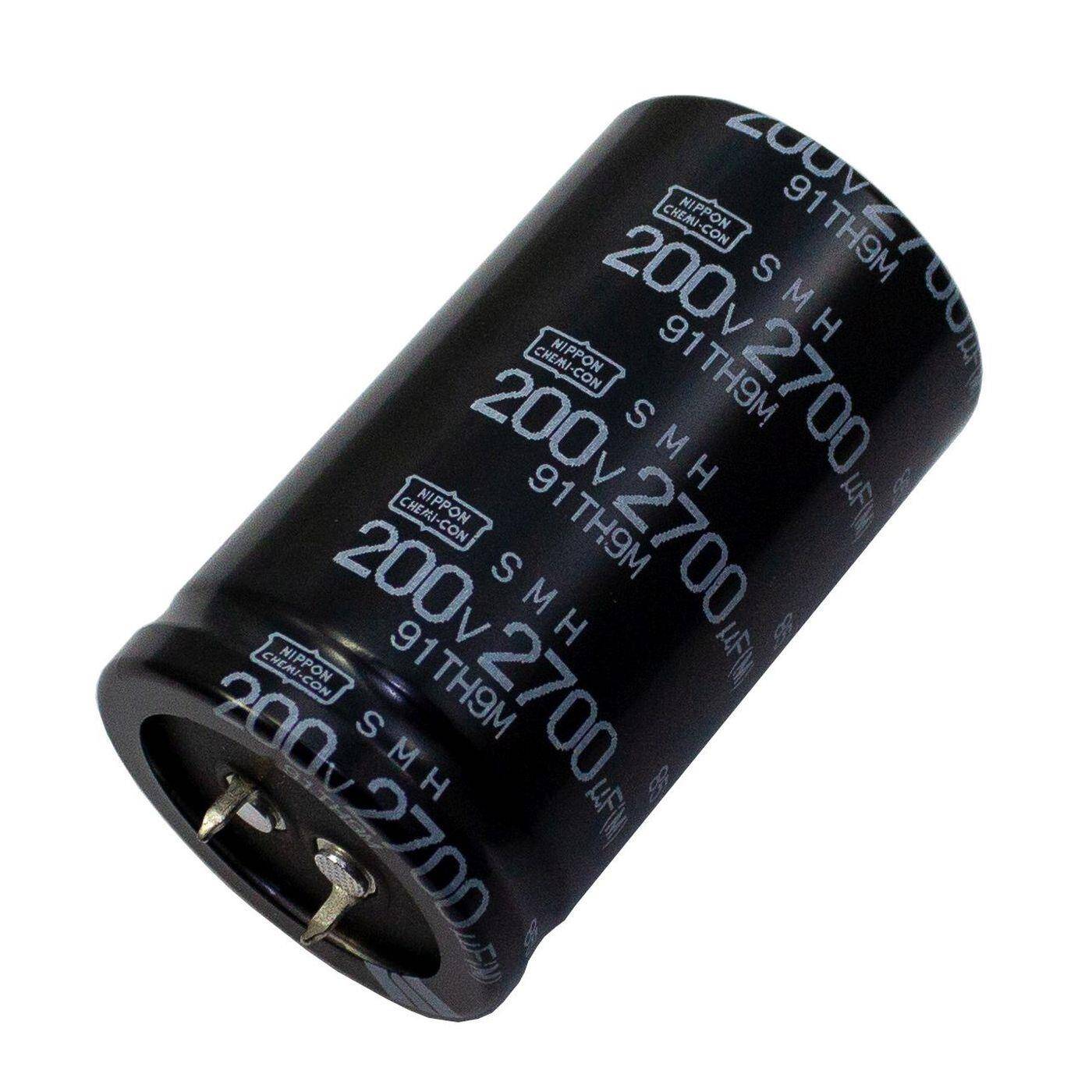 Snap-In Elko Capacitor 2700µF 200V | Electrolytic capacitor up to a temperature of 85°C | 35x60mm | 2700uF ESMH201VSN272MA60W United Chemi-Con