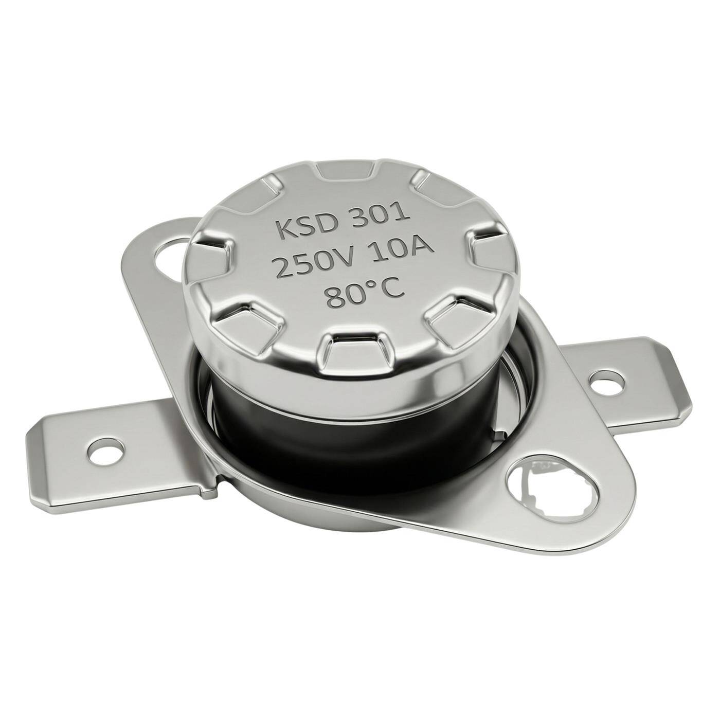 Thermal switch 80°C NO contact 250V 10A Temperature switch thermostat KSD301 Bimetal Thermal protection
