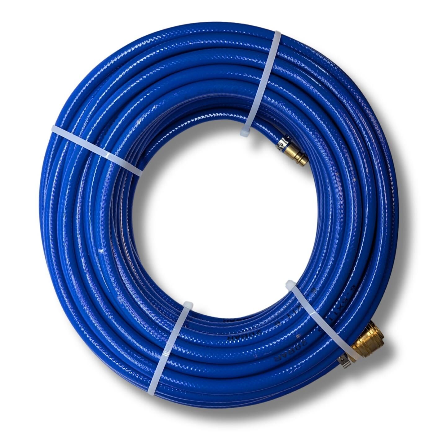 PVC hose with quick coupling I 6mm I 25m I ready-made I Flexible, abrasion-resistant and fabric-reinforced I Compressed air extension I Can