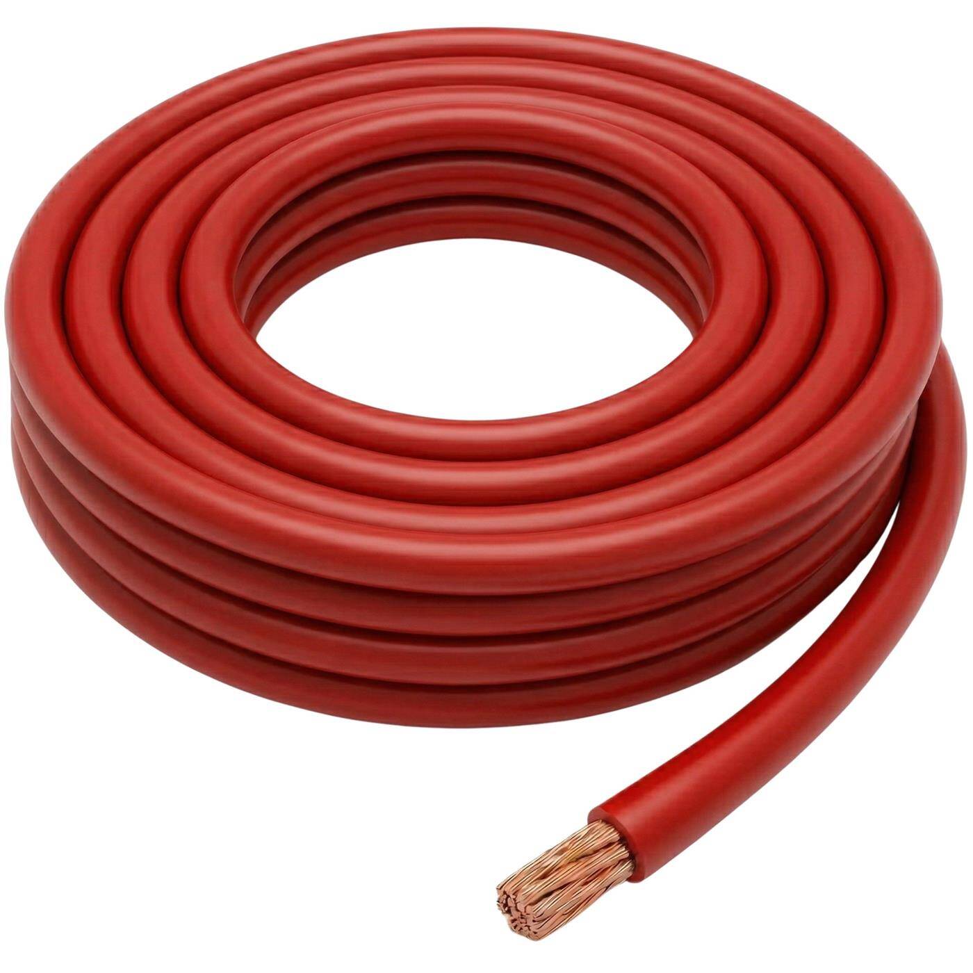 Lumonic 5m FLY Vehicle cable 6mm² Red | Single-core automotive stranded wire | Oil and fuel resistant, flame retardant | Low voltage