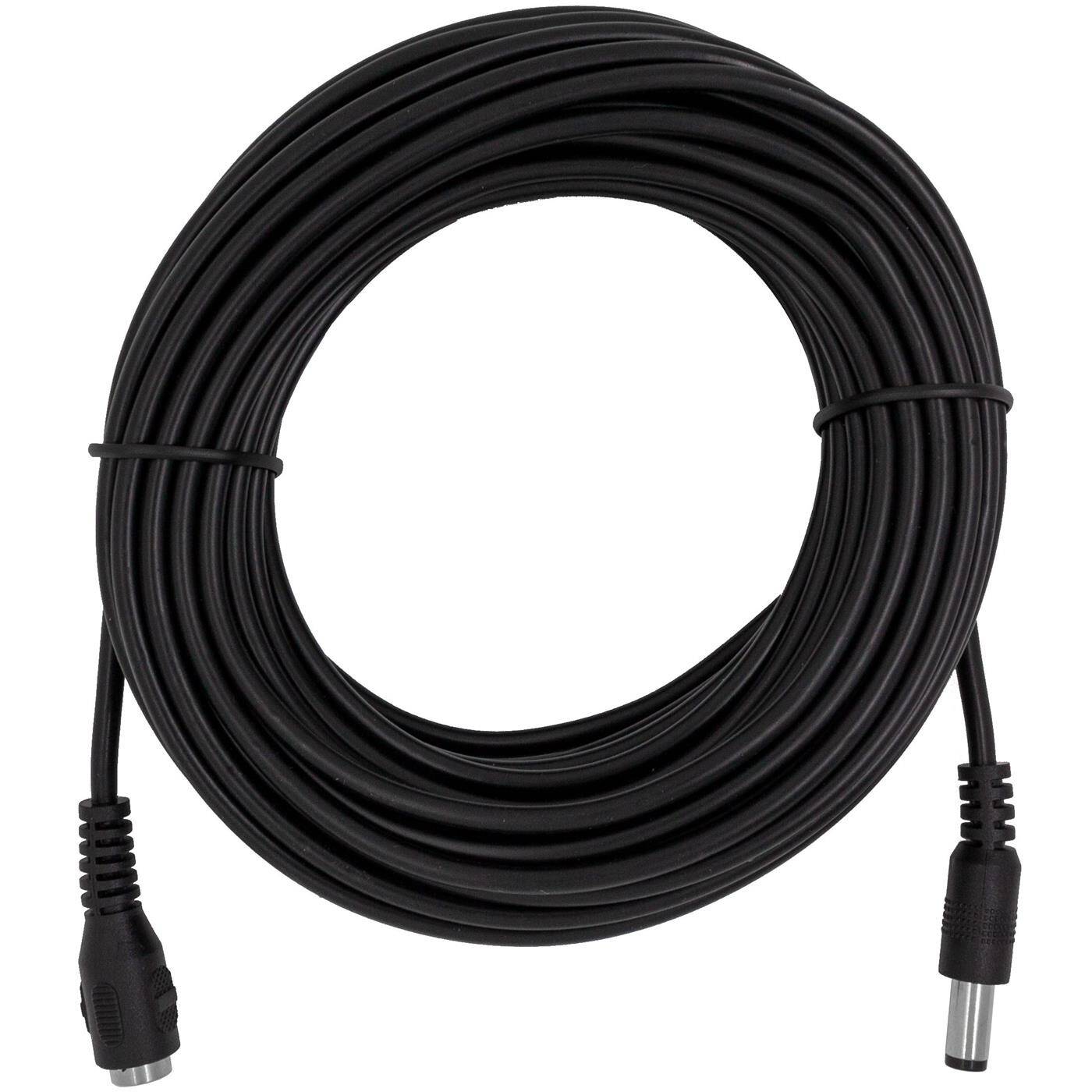 10m LED DC Verlängerungskabel DC Buchse + DC Stecker 5,5/2,1mm Schwarz