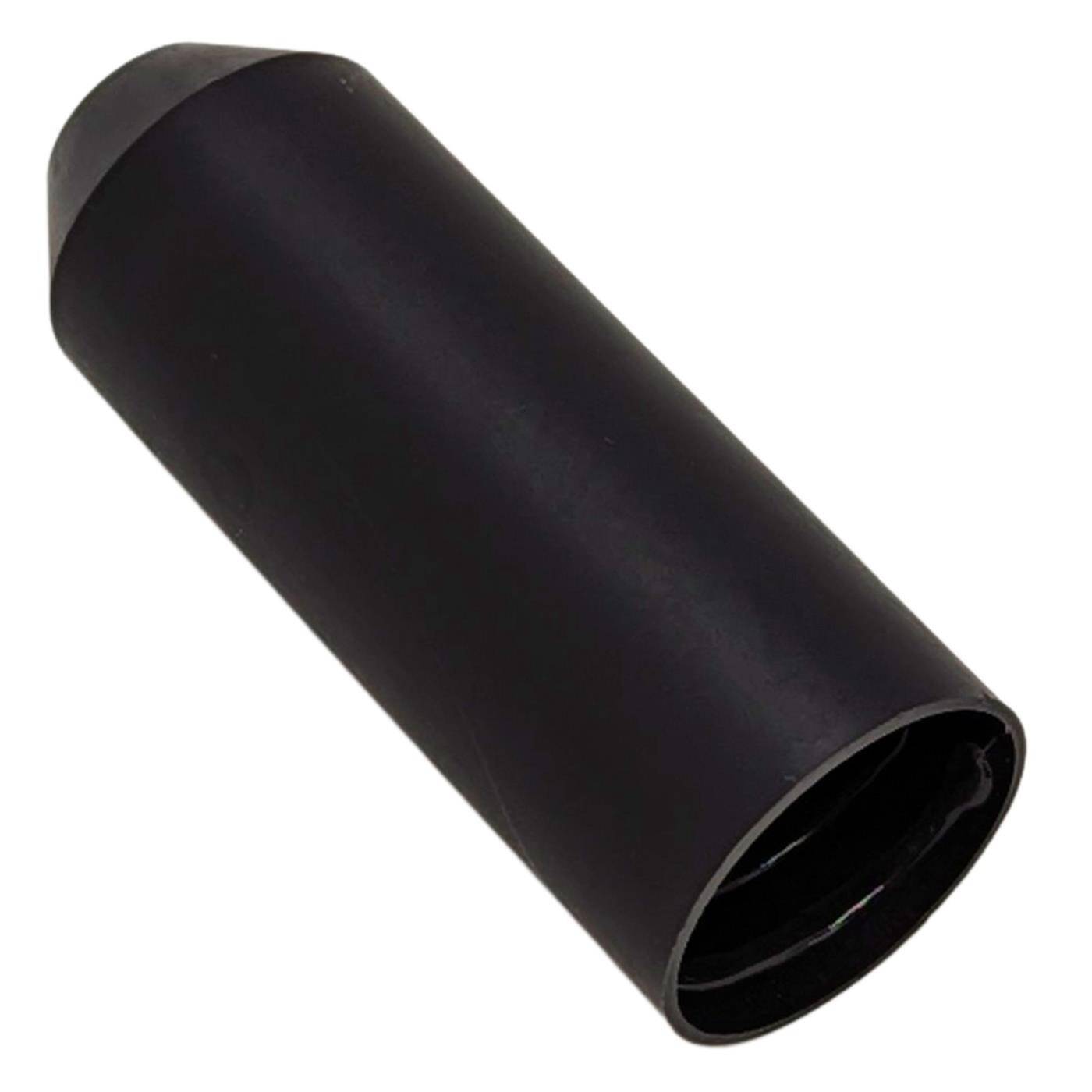 Warmschrumpf Endkappe mit Kleber 25 -> 8,5mm schwarz Verhältnis 3:1 vernetztes Polyolefin Schrumpfkappe für Kabel, Rohre und Seile
