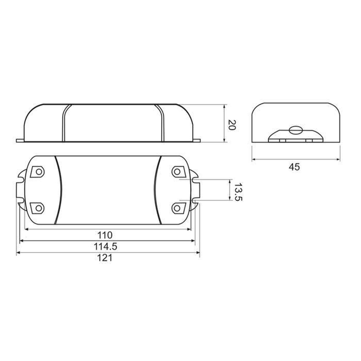 SLD20-700IL-ES 20W 700mA 15...29VDC Konstantstrom LED Netzteil Treiber Trafo Triac Dimmbar SLD20-700IL-ES 20W 700mA 15...29VDC Konstantstrom LED Netzteil Treiber Trafo Triac Dimmbar