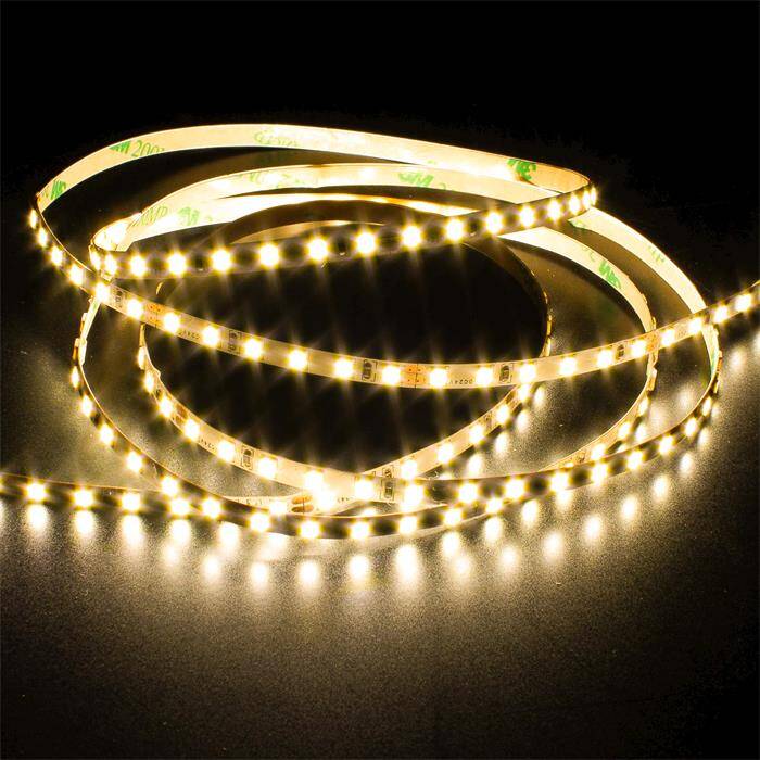 5m (500cm) LED Streifen Band Leiste 24V Warm Weiß 3000K IP20 600LEDs 120LED/m SMD2835