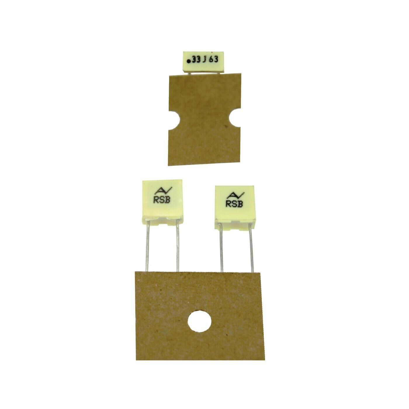 MKT Folien Kondensator Radial 0,33µF 63V DC Arcotronics RSBDC3330DQ00J 330nF