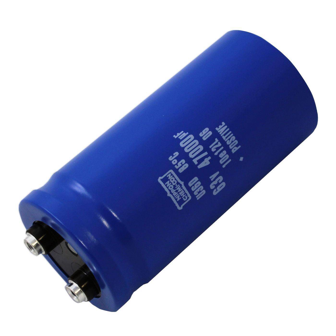 Screw Elko Capacitor 47000µF 63V | Electrolytic capacitor up to a temperature of 85°C | 50,8x105mm | 47000uF E36D630HPN473MCA5U United Chemi-Con