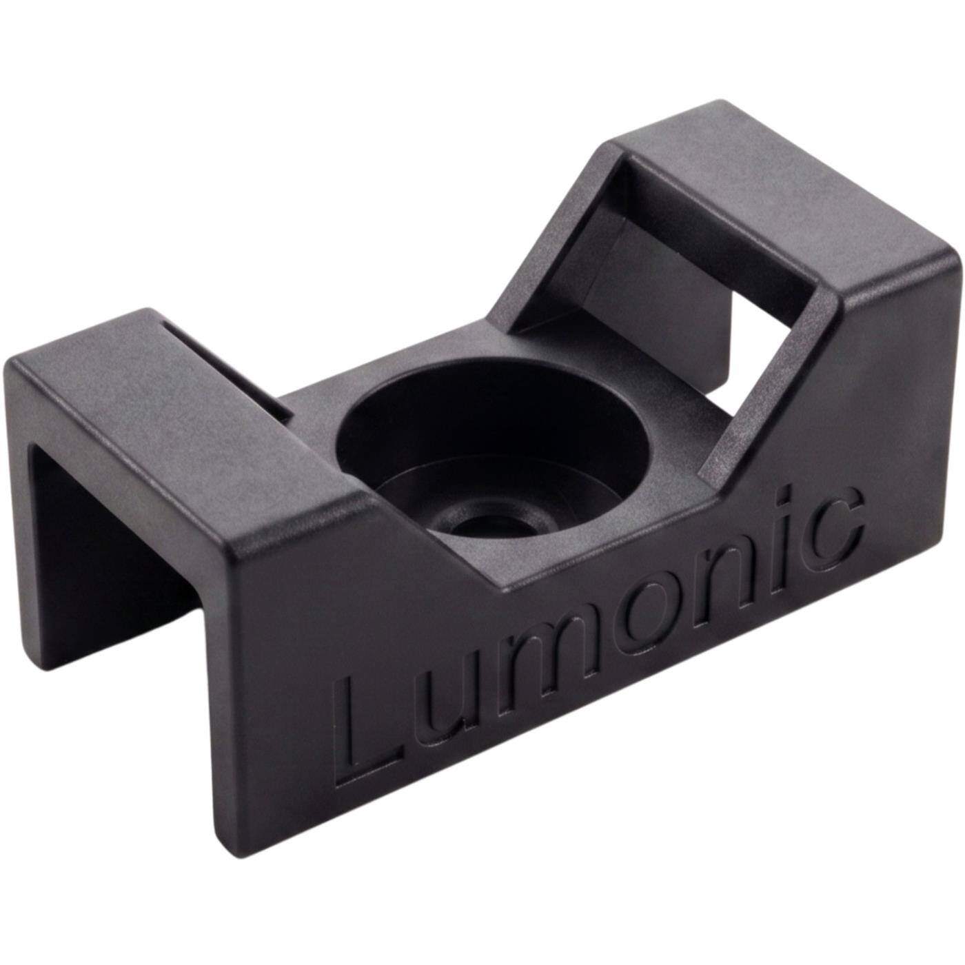 Lumonic 50 pieces Screw base for cable ties 40x16mm | black | -40°C…+85°C | PA6.6 polyamide | Resistant | Screw-on cable holder for electrical installation