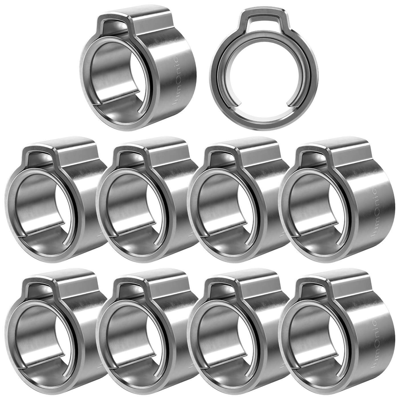 10x 1-ear clip 6,5-7,5mm V2A Stainless steel Single ear clip Hose clamp for Compressed air, Pipe systems, Garden, CAR