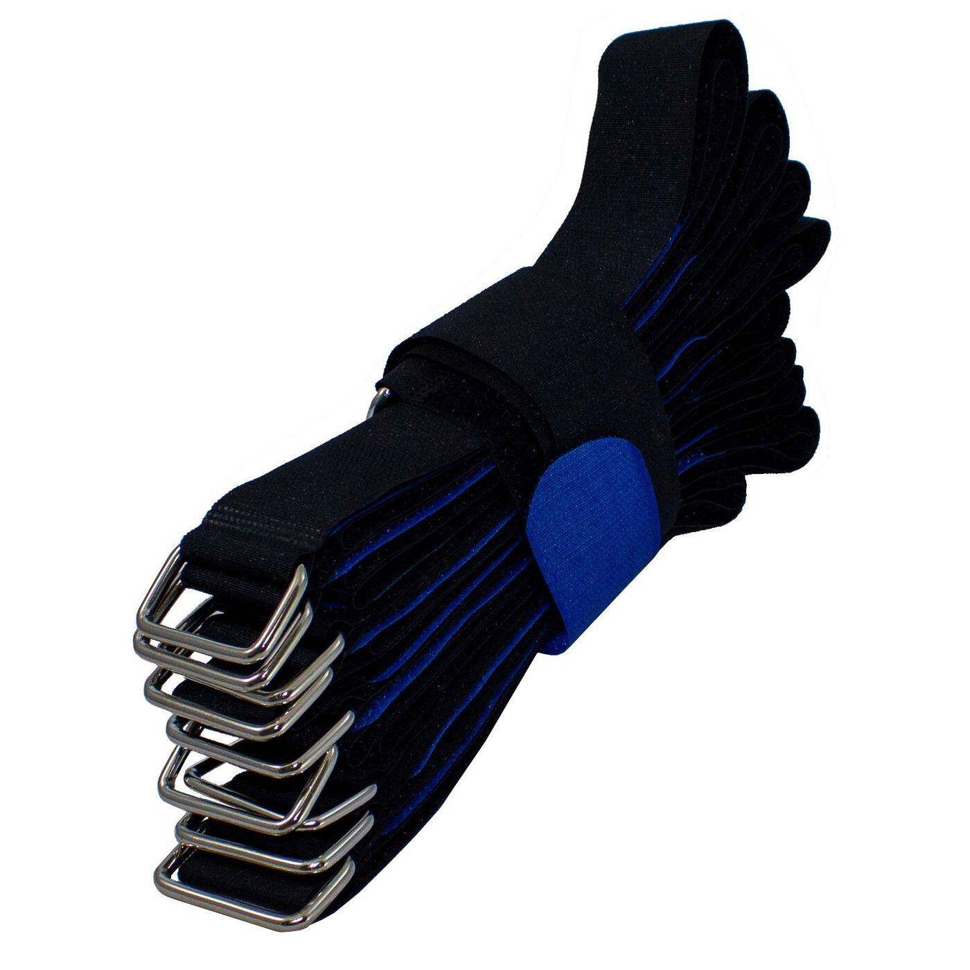 10x Hook + Loop Cable tie 600 x 38mm Black Blue crossed Reusable Hook + Loop fastener 10x Hook + Loop Cable tie 600 x 38mm Black Blue crossed Reusable Hook + Loop fastener