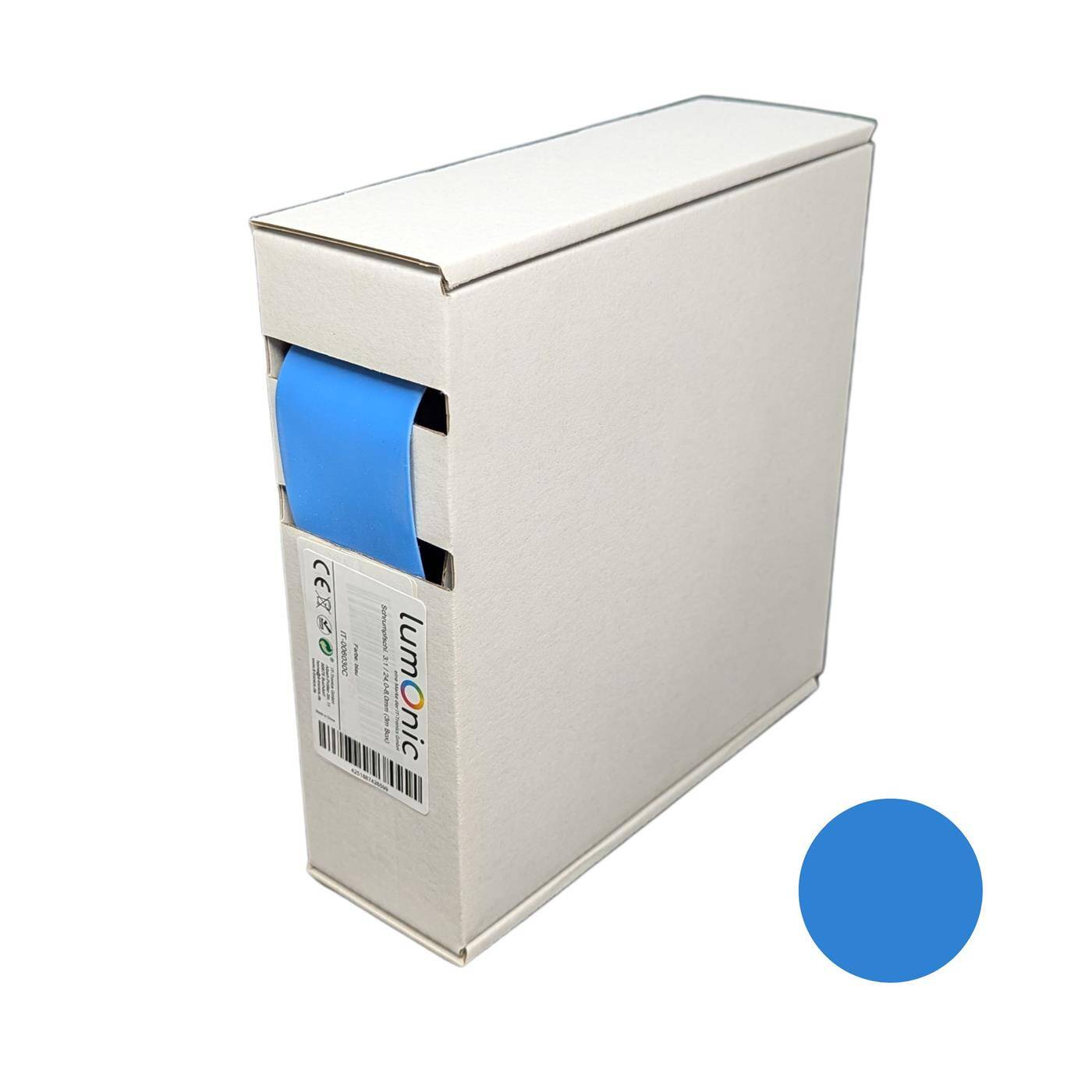 3m Schrumpfschlauch Box 3:1 24 -> 8mm Blau Flexibel