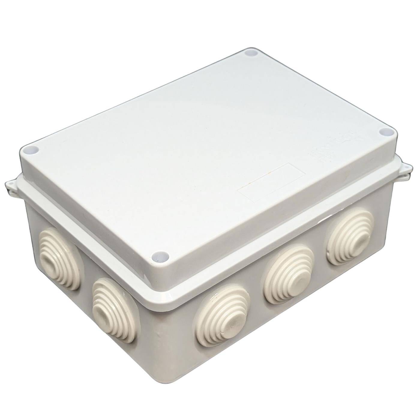 Verteilerdose Aufputz IP65 150x110x70mm 7 Öffnungen Abzweigdose Wasserdicht Weiß Anschlussdose Klemmdose
