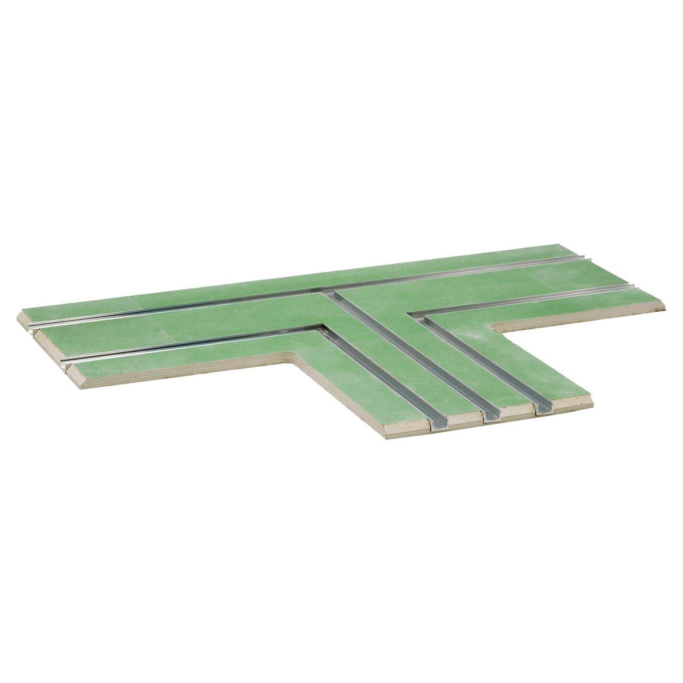 LED Trockenbau Paneel T-Form 2-3-läufig für 12mm Streifen LED Trockenbau Paneel T-Form 2-3-läufig für 12mm Streifen