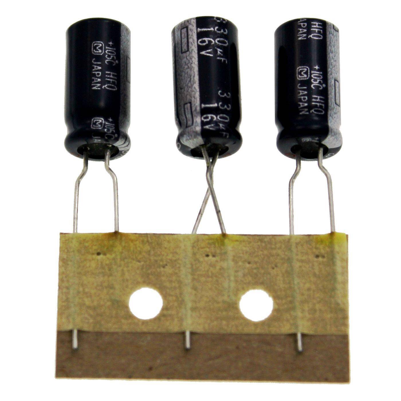 Elko Capacitor Radial 330µF 16V | Electrolytic capacitor up to a temperature of 105°C | 8x15mm | 330uF ECA1CFQ331LB Panasonic