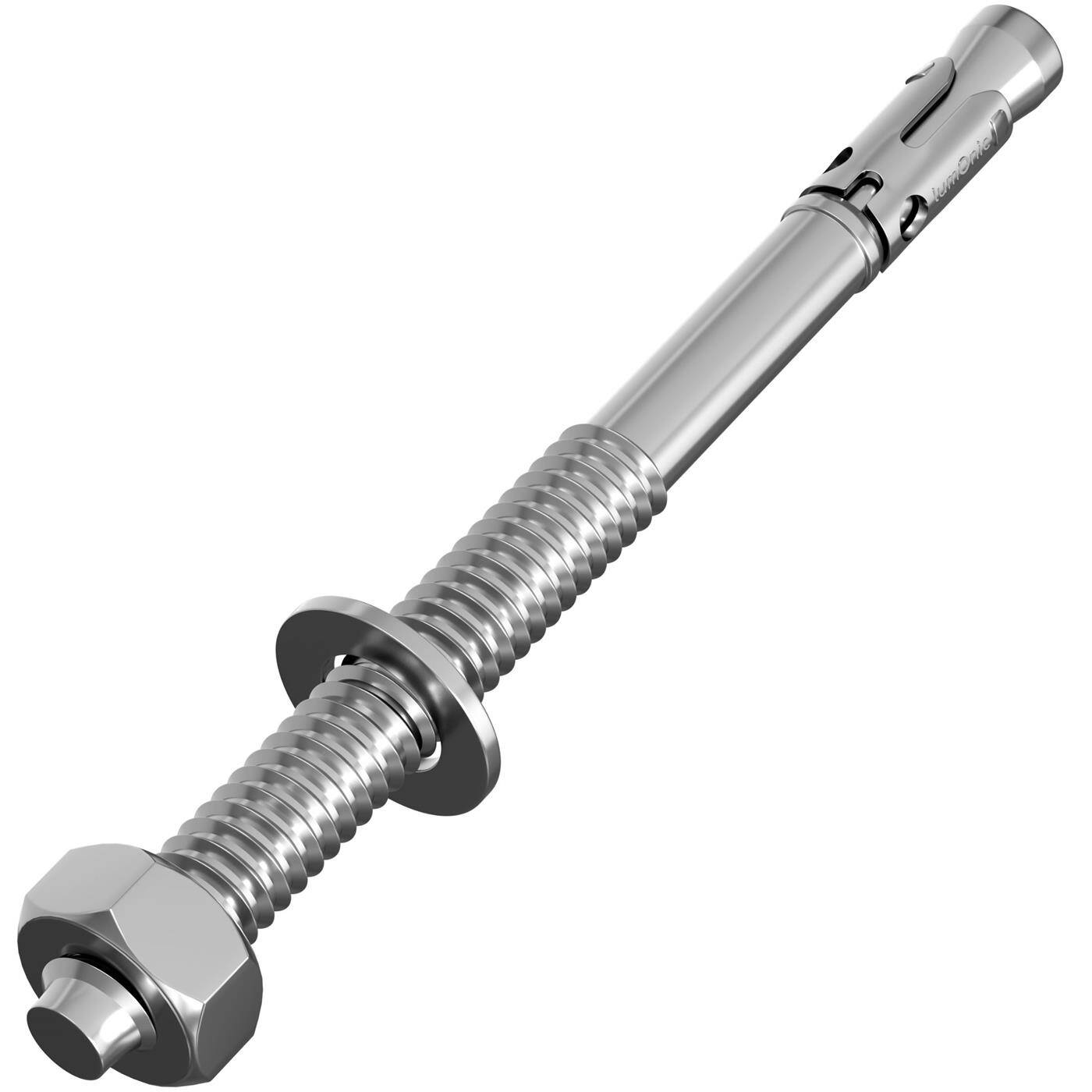 Lumonic Schwerlastdübel M8 x 110mm | hochwertige Keilanker verzinkt | Durchsteckmontage, SOFORT BELASTBAR | Betonanker, Schwerlastanker | für Überdachungen, Geländer, Regale, Trennwände