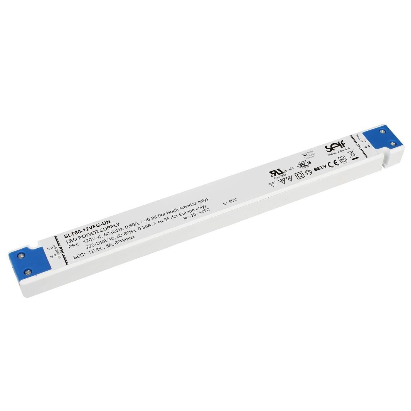 SLT60-12VFG-UN 60W 12V 5A LED Netzteil Trafo Treiber für Möbel extrem flach